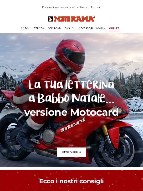 La tua letterina a Babbo Natale… versione Motocard ✨🎅
