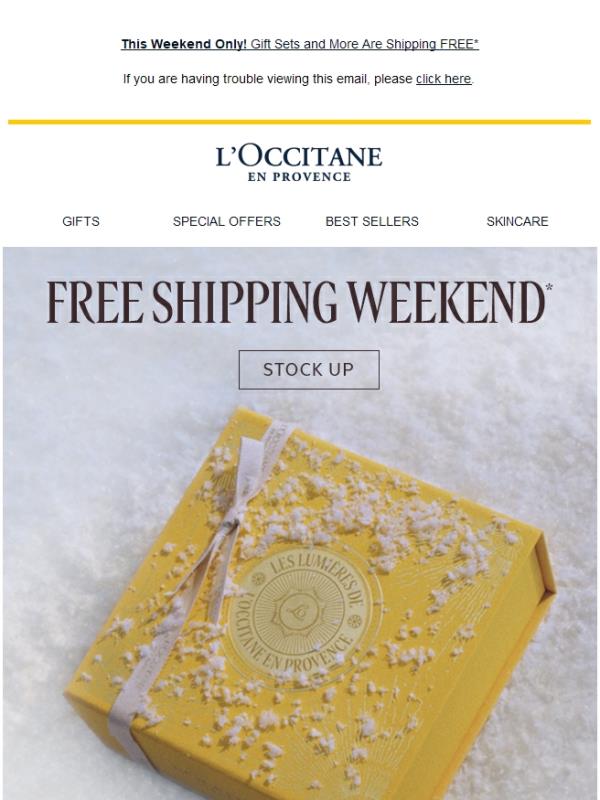 Shipping Fees? Not This Weekend 🎁