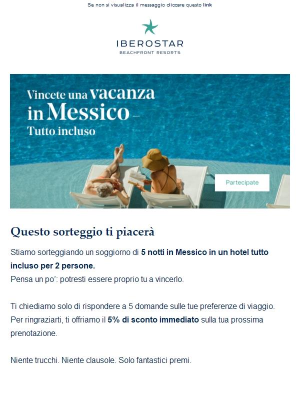 Concorso viaggio ai Caraibi + 5% di sconto