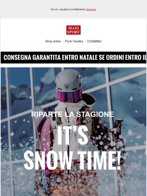 ❄️ It's Snow Time: riparte la stagione Sci e Snowboard!