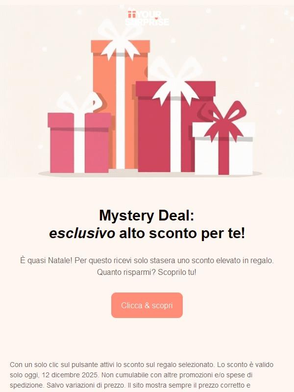 Mystery Deal: una sorpresa ti aspetta 🎁