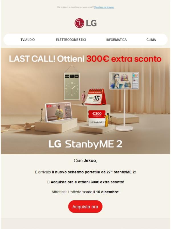 È arrivato StanbyME 2 con 300€ extra sconto!
