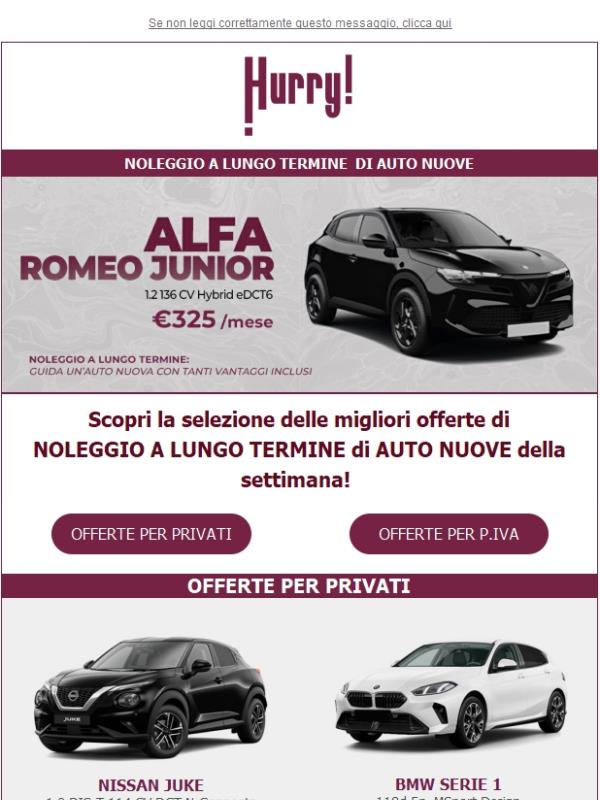 🚘HURRY! Noleggio | Le MIGLIORI OFFERTE della settimana 🚘 Scopri tutte le auto a noleggio a prezzi scontati!