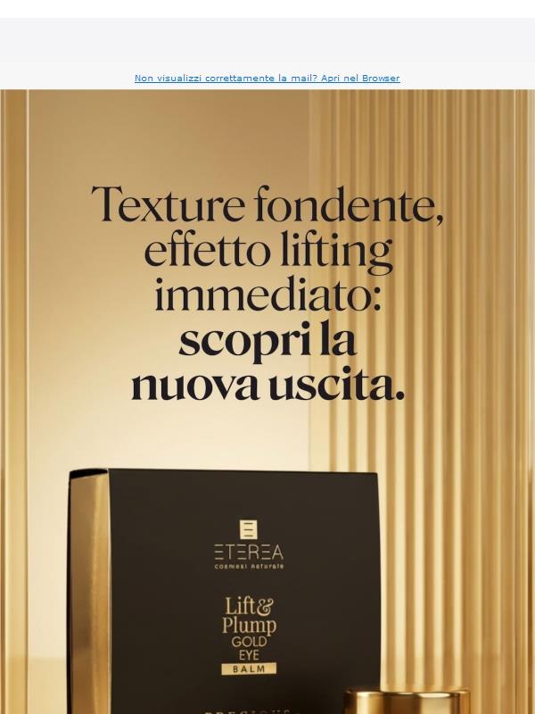 Nuovo Lift & Plump Gold Eye Balm: scopri la novità