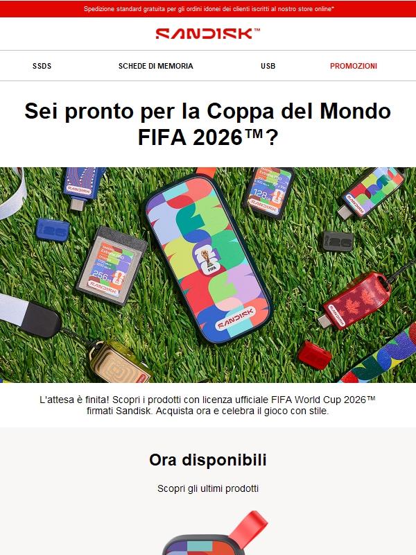 Il tuo SSD ideale per la Coppa del Mondo FIFA 2026™