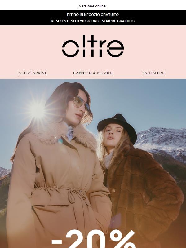 -20% su tutti i capispalla ❤️