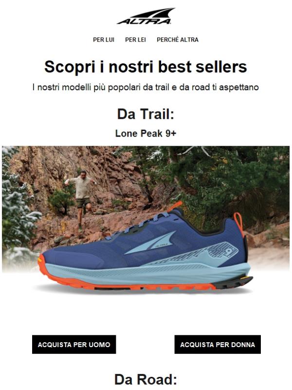 Esplora i modelli più venduti!