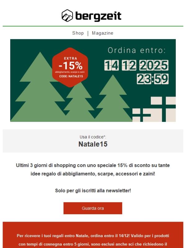 Ultima chiamata!🎄... ed un reglao per te