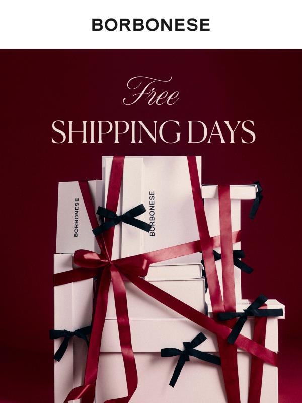 Free shipping days