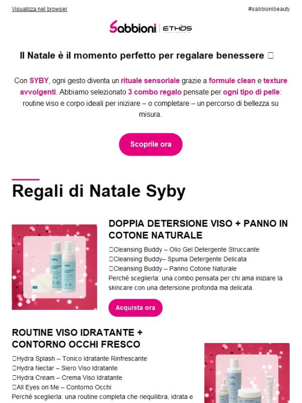 🎁 I regali SYBY che fanno innamorare