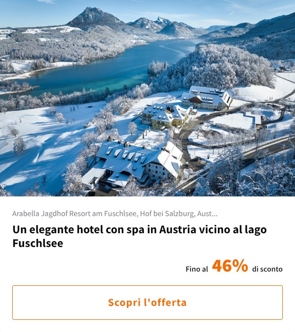 Un elegante hotel con spa in Austria vicino al lago Fuschlsee