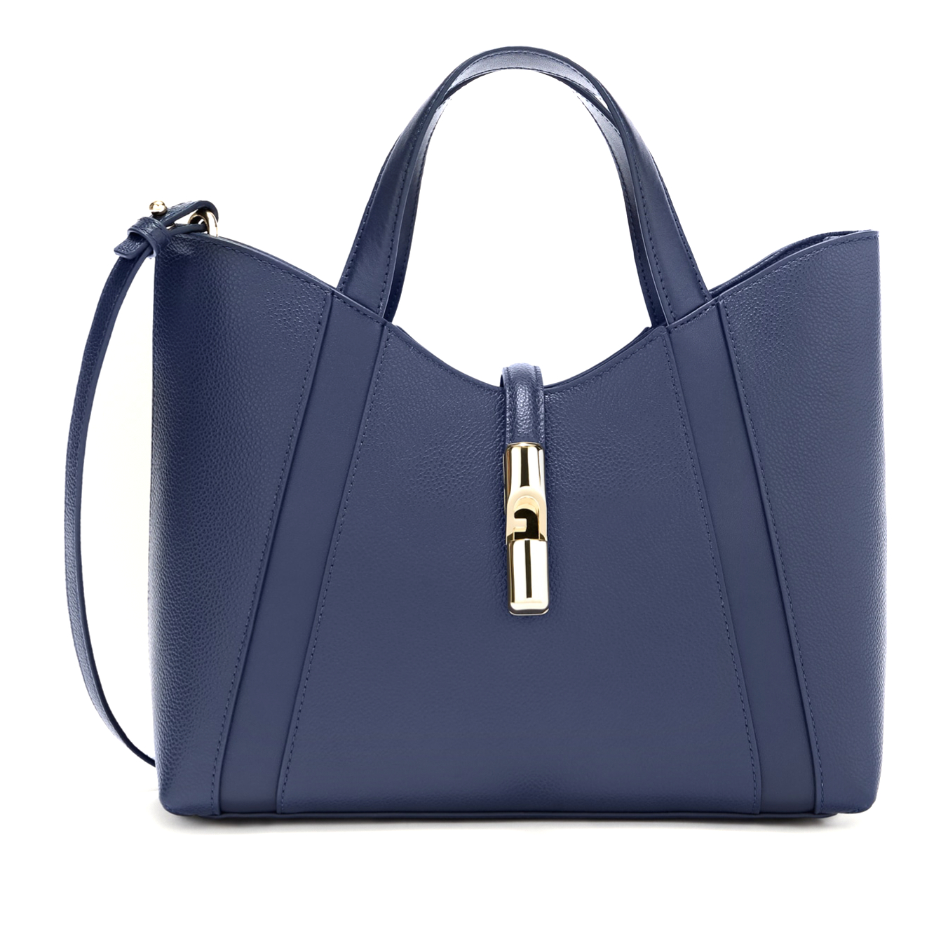 Borsa a mano e tracolla Furla Goccia S Blu Reale