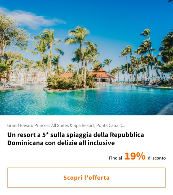 Un resort a 5* sulla spiaggia della Repubblica Dominicana con delizie all inclusive
