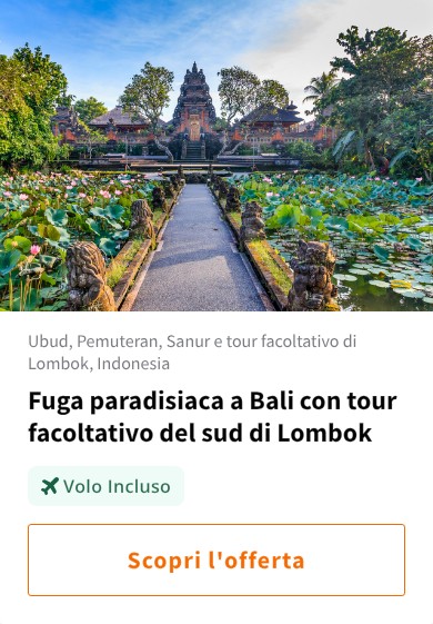 Fuga paradisiaca a Bali con tour facoltativo del sud di Lombok