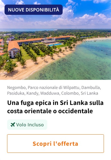 Una fuga epica in Sri Lanka sulla costa orientale o occidentale