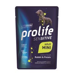 Image of Prolife Adult Mini Coniglio e patate umido cane sensitive