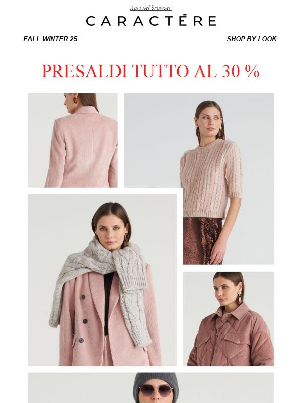 I PRESALDI sono iniziati solo per te!