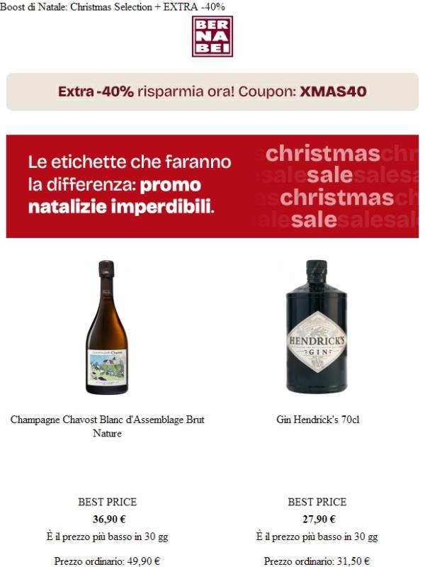 Occasioni Xmas + 🎁 Extra -40%