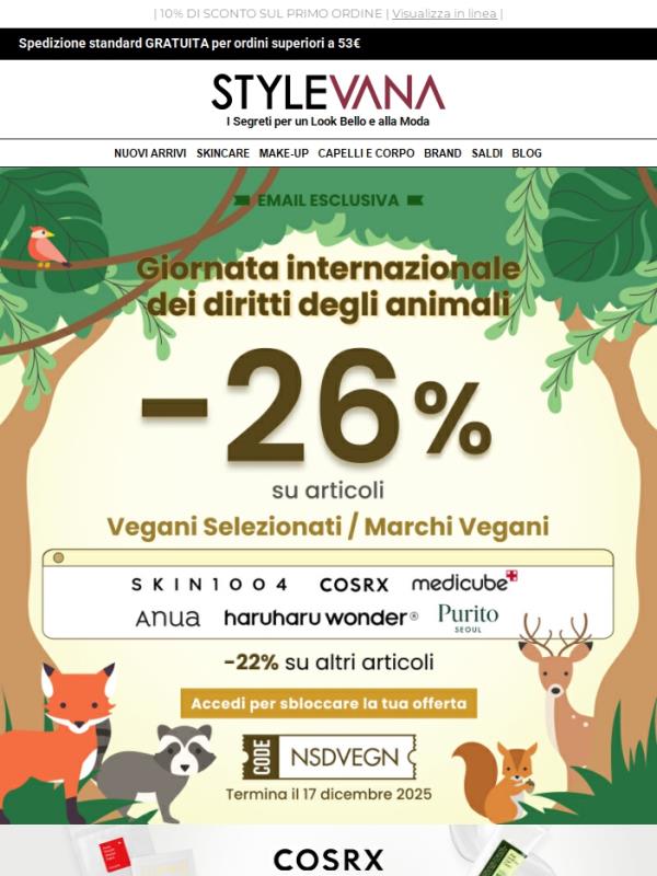 🌿 Svelto! -26 % Bellezza Vegan & Clean