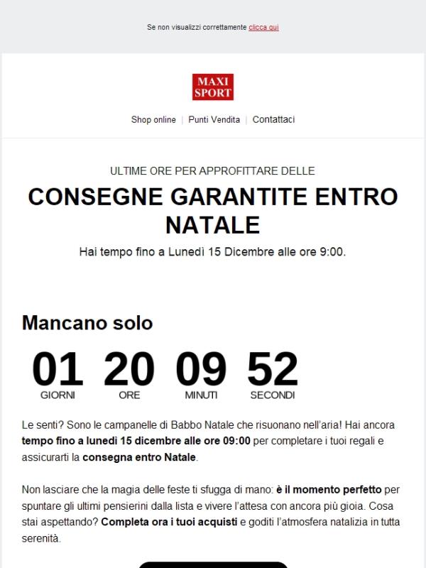 🔔 Consegne garantite: Ultima Chiamata per Natale 🎄