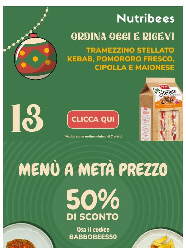 È GIÀ NATALE: 50% DI SCONTO SOLO PER TE 🎅