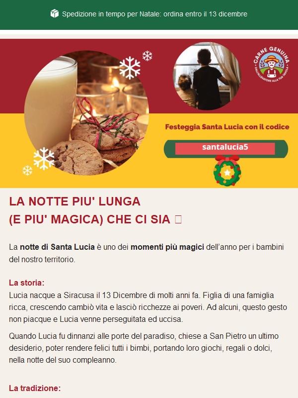 ✨ Santa Lucia ha un regalo per te