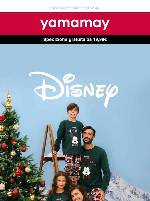 Pigiami Disney Holiday Cheers Family: la magia sotto l'albero