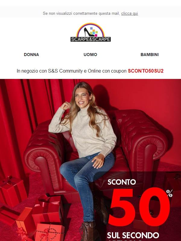 🔥 Sconto 50% sul 2° articolo!