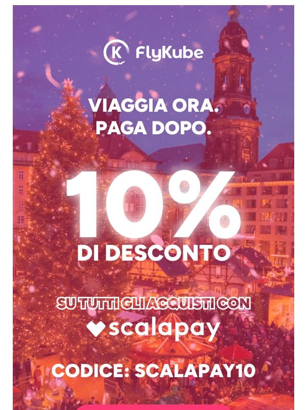 Viaggia ora. Paga dopo.