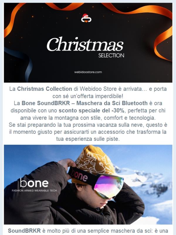 Christmas Collection: Bone SoundBRKR in sconto speciale al -30% ❄️