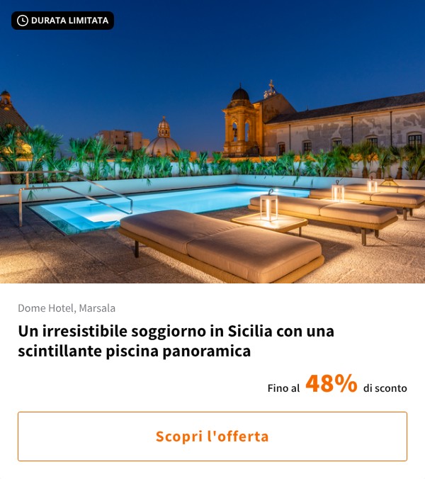 Un irresistibile soggiorno in Sicilia con una scintillante piscina panoramica