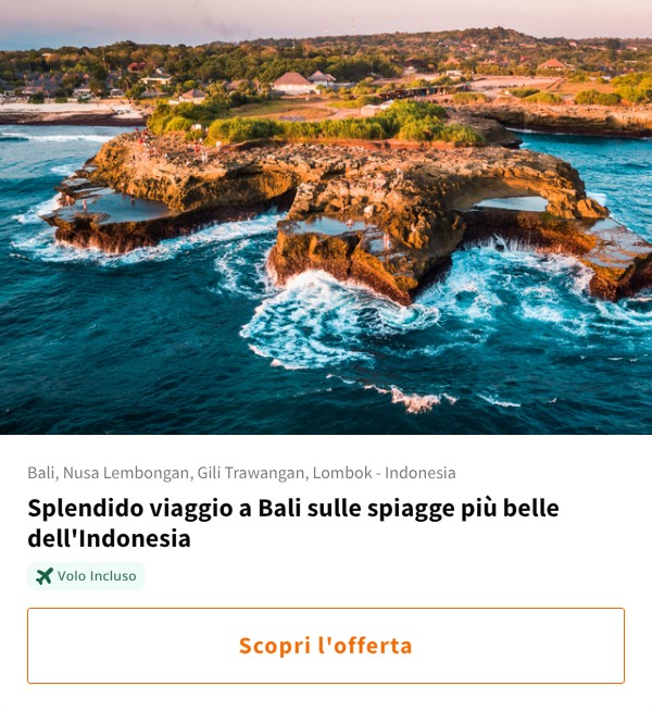 Splendido viaggio a Bali sulle spiagge più belle dell'Indonesia