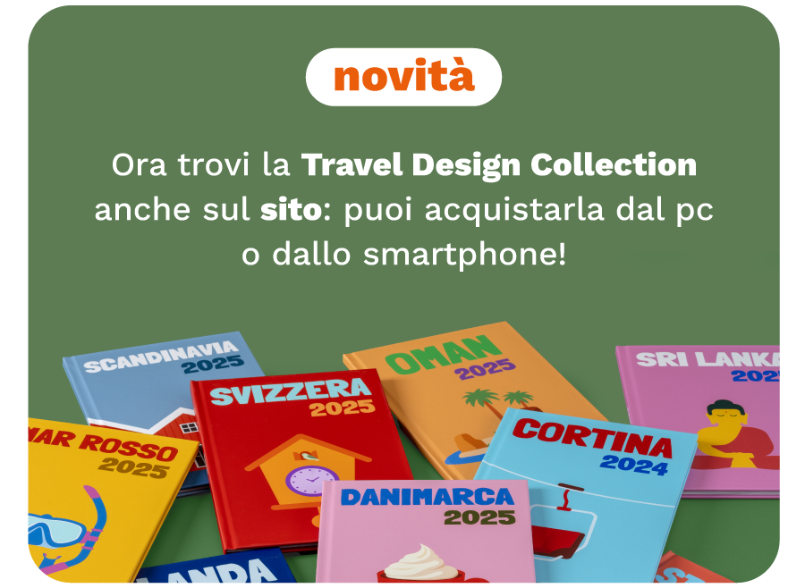 Ora trovi la Travel Design Collection anche sul sito: puoi acquistarla dal pc o dallo smartphone!