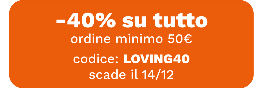 -25% su tutto, ordine minimo 70€, codice: SANTA25, scade il 15/12