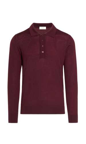 Long-sleeved polo shirt