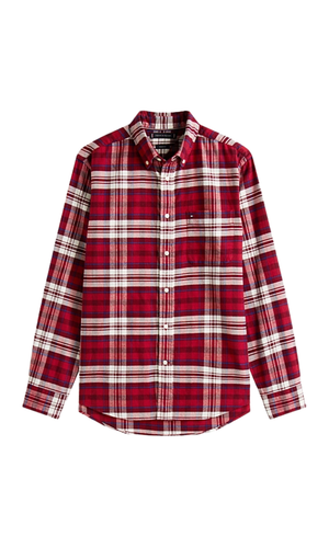 Checked flannel shirt