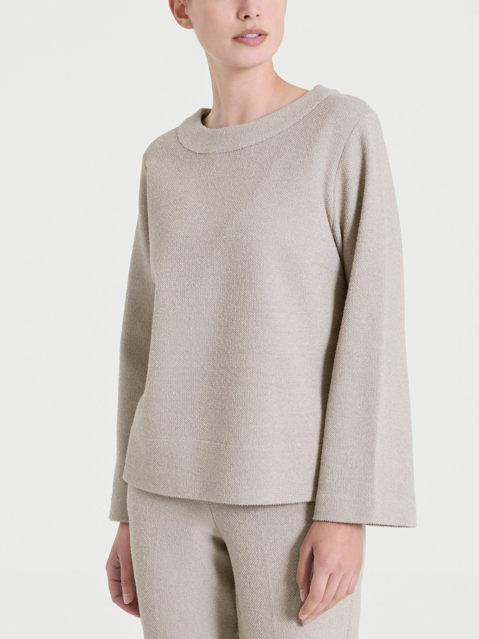 Image of Felpa girocollo in Japanese Fleece - String Mel.