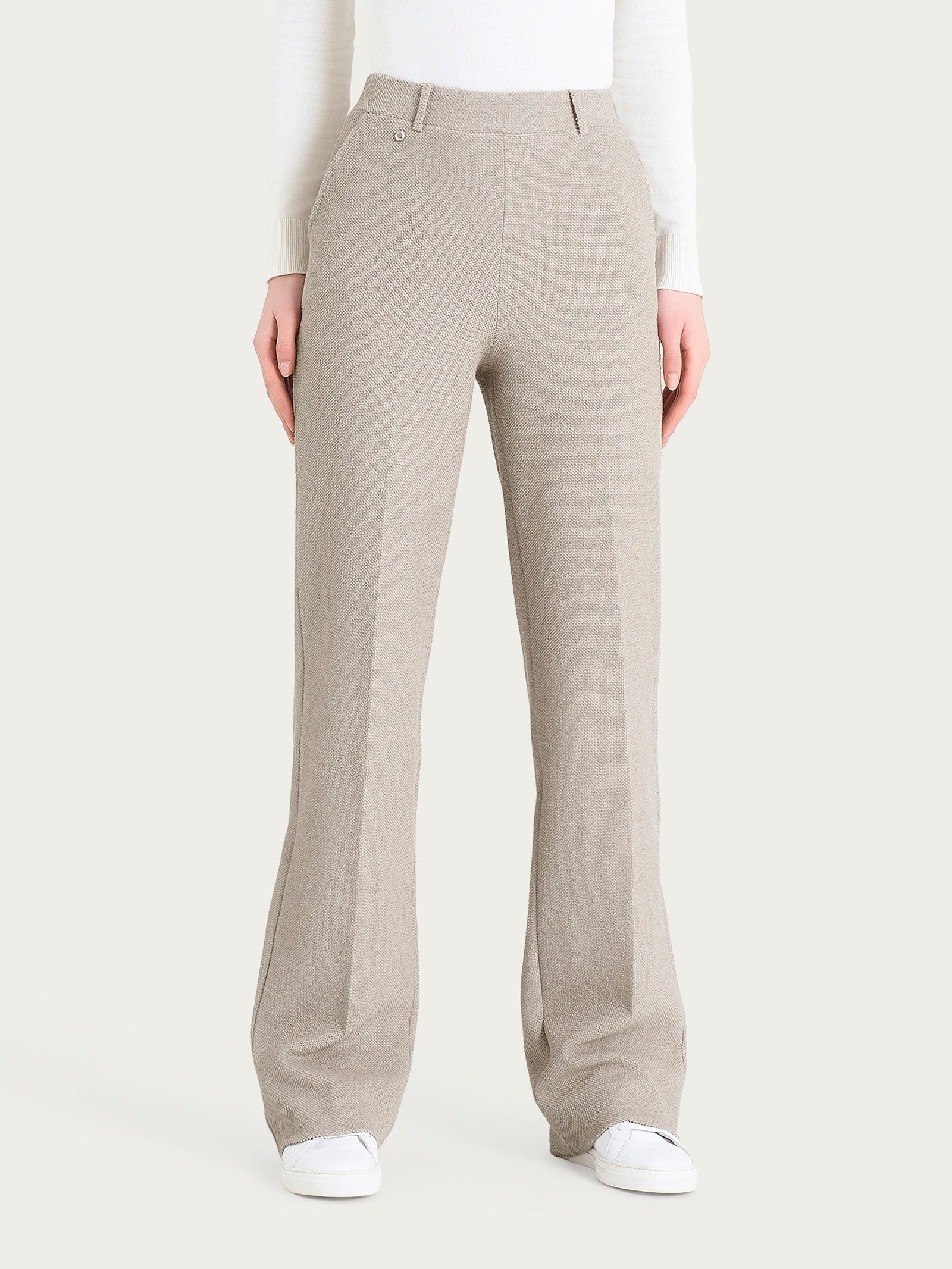 Image of Pantalone ampio con tasche in Japanese Fleece - String Mel.