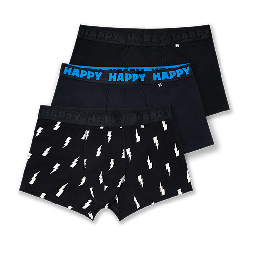 3-Pack Black and White Short Boxers