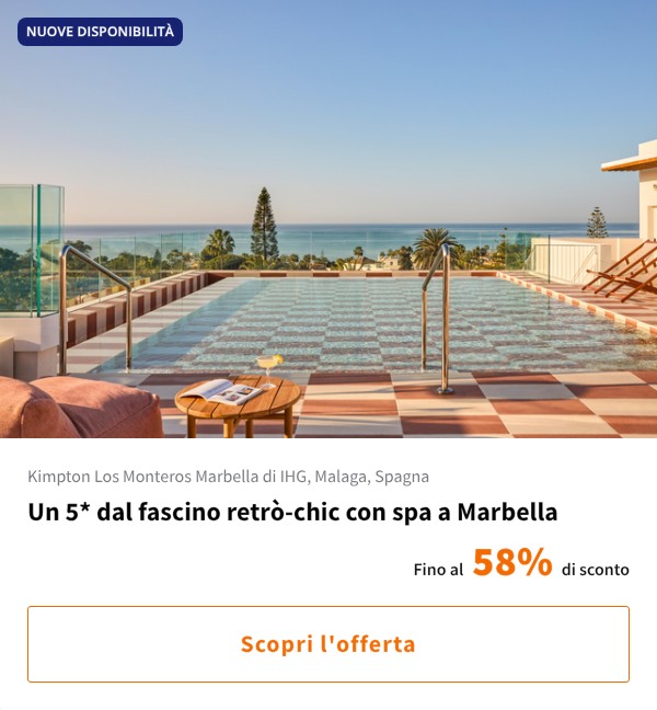 Un 5* dal fascino retrò-chic con spa a Marbella