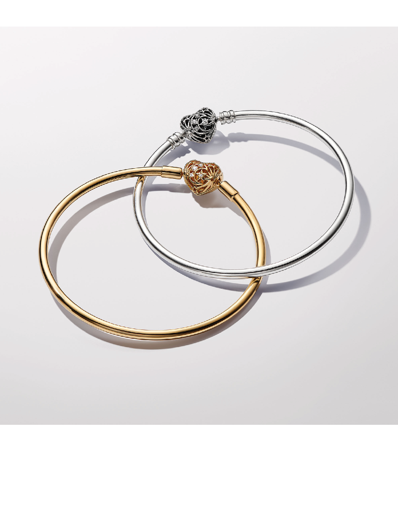 FINAL SALE - Celestial Heart Clasp Bangle