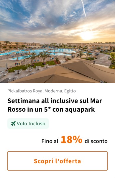 Settimana all inclusive sul Mar Rosso in un 5* con aquapark