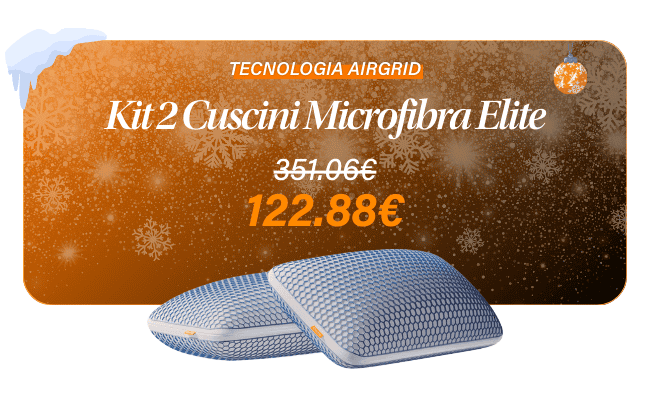 TECNOLOGIA AIRGRID Kit 2 Cuscini Microfibra Elite 122.88€