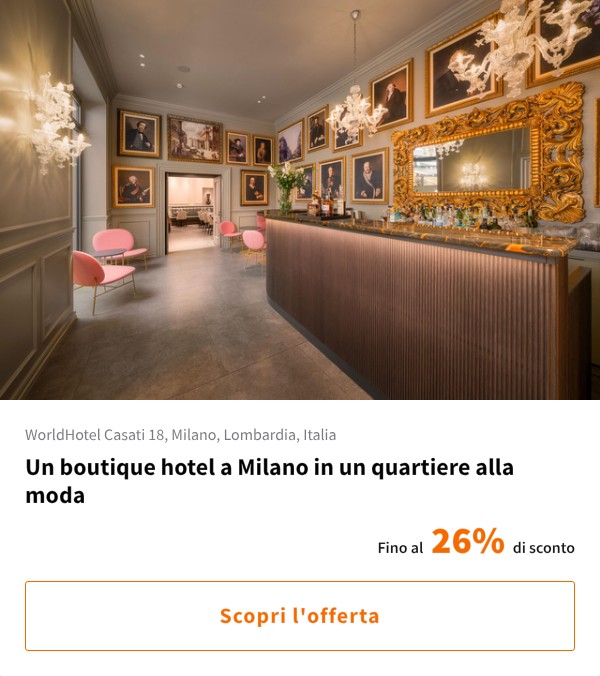 Un boutique hotel a Milano in un quartiere alla moda