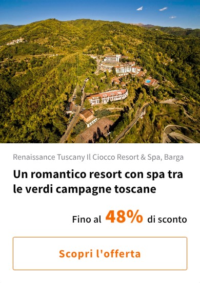 Un romantico resort con spa tra le verdi campagne toscane