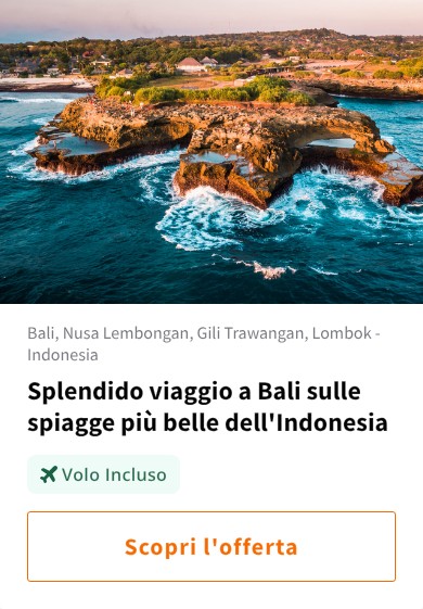 Splendido viaggio a Bali sulle spiagge più belle dell'Indonesia