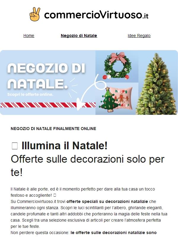 ✨ Illumina il Natale! Offerte sulle decorazioni solo per te