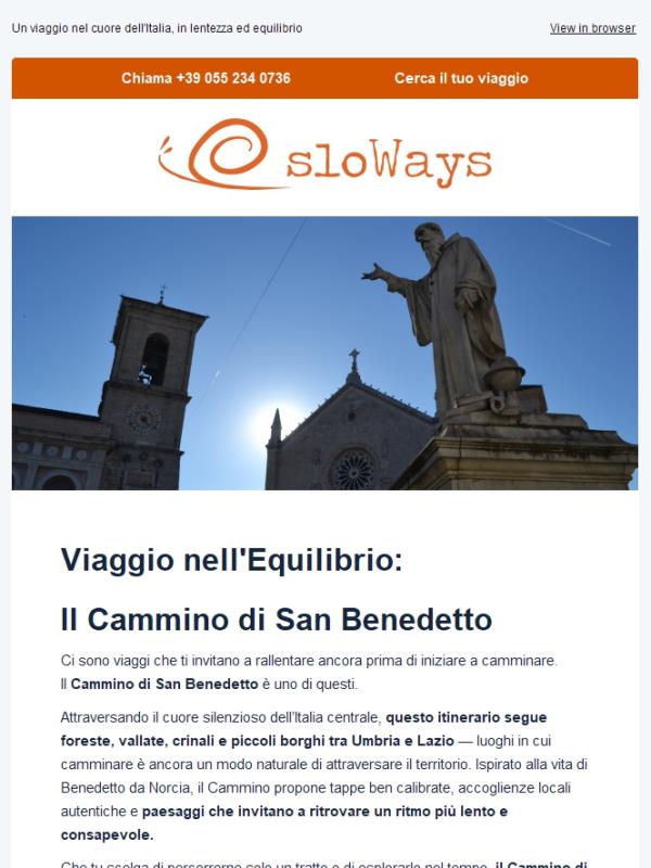 Un Viaggio per Rallentare: il Cammino di San Benedetto