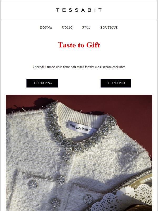 Regali dal gusto impeccabile