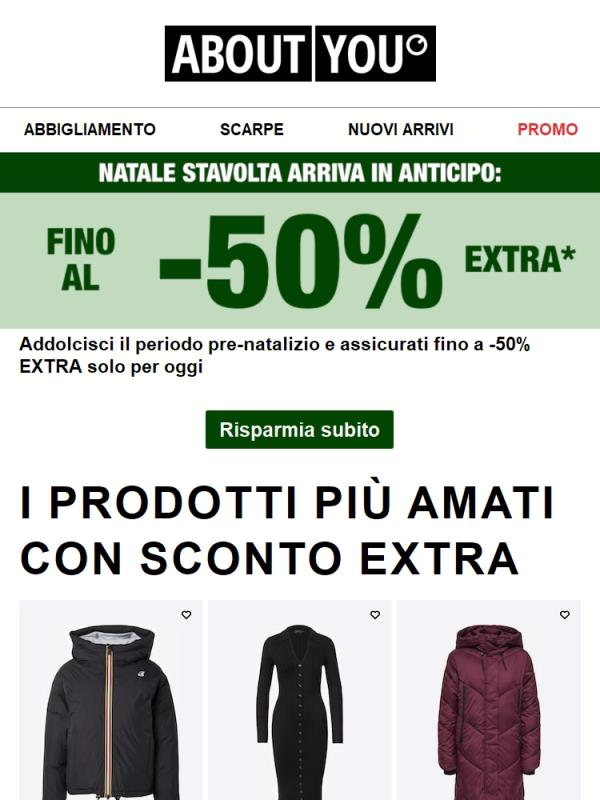 Solo per oggi: fino al -50% EXTRA
